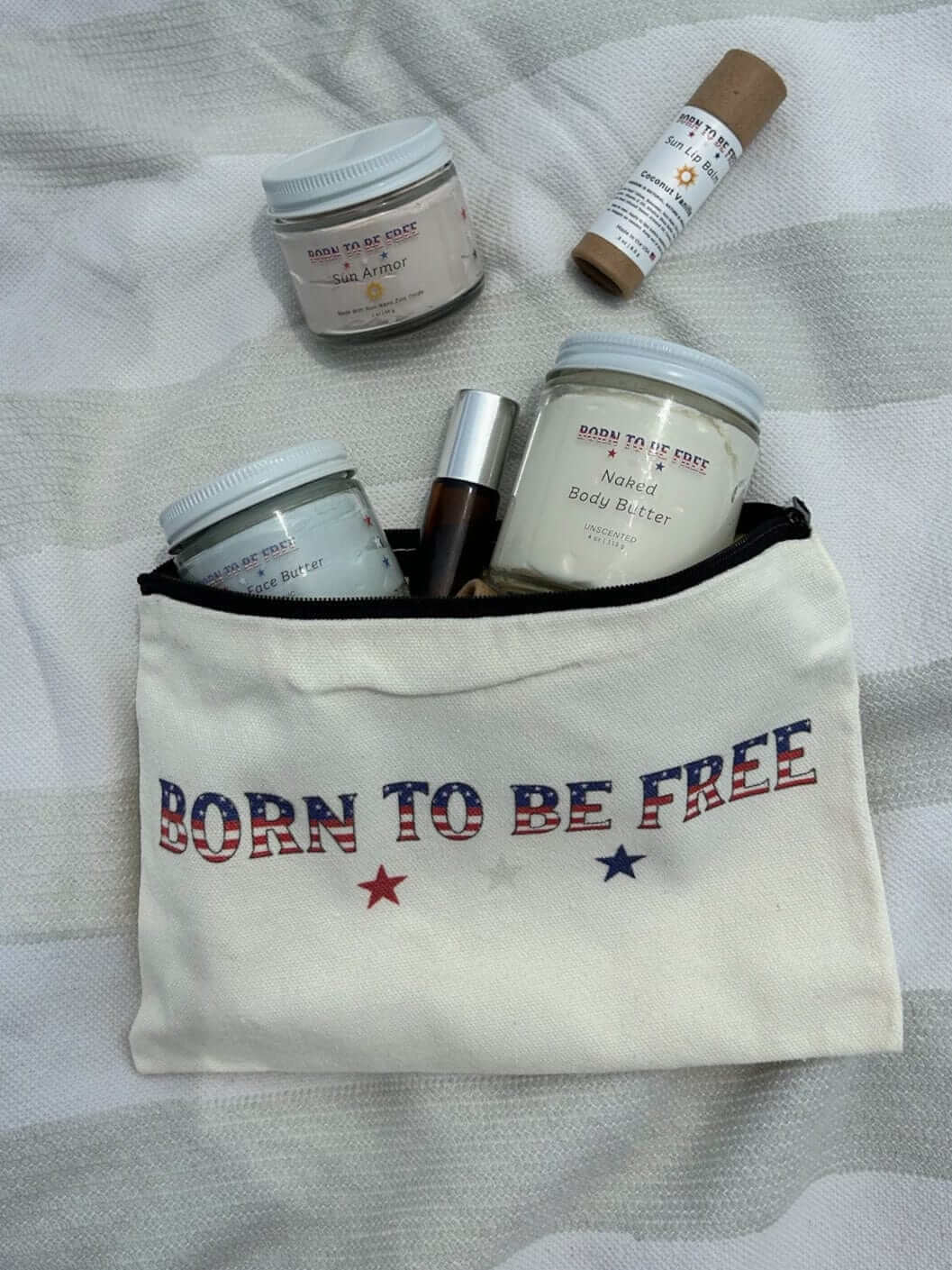 Born To Be Free Travel Pouch