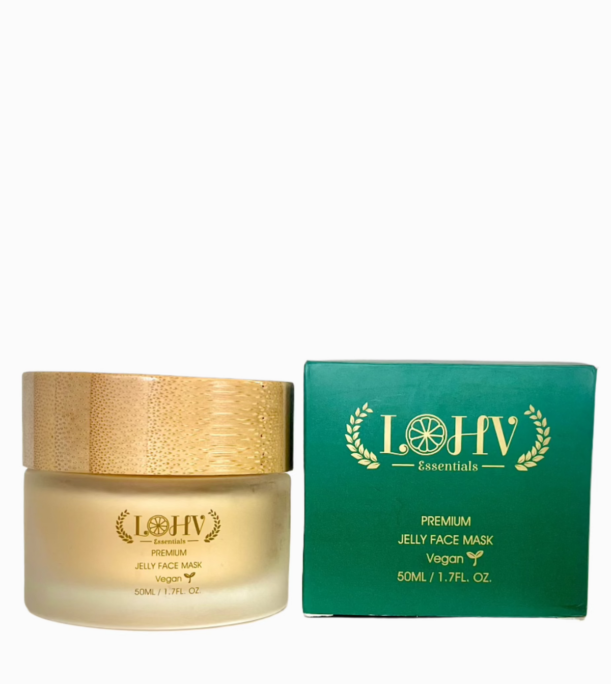 MASCARILLA FACIAL DE GELATINA REJUVENECEDORA 100% VEGANA PREMIUM Con Retinol + Cúrcuma + Aloe Vera + Ácido láctico + Hoja de Romero