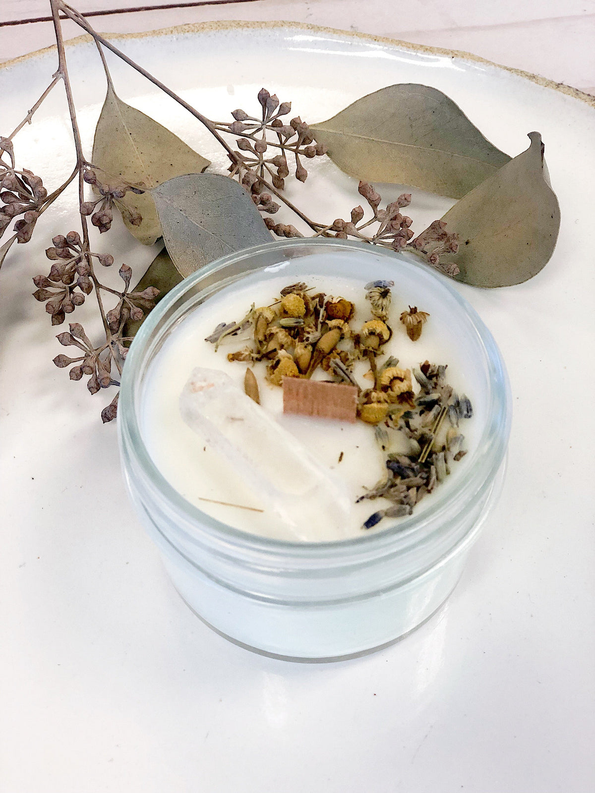 Vela de la Paz / Vela de la Serenidad / Vela de la Intención / Vela Ritual / Vela de Cristal / Vela Bonita / Vela de Cera de Soja Orgánica / Botanicals