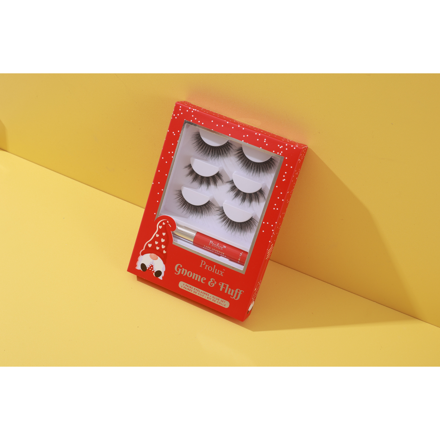 Gnome & Fluff : Lot de 3 paires de faux cils et colle