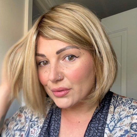 Hera 8" | Remy Human Hair Lace Front Wig (Hand-Tied)