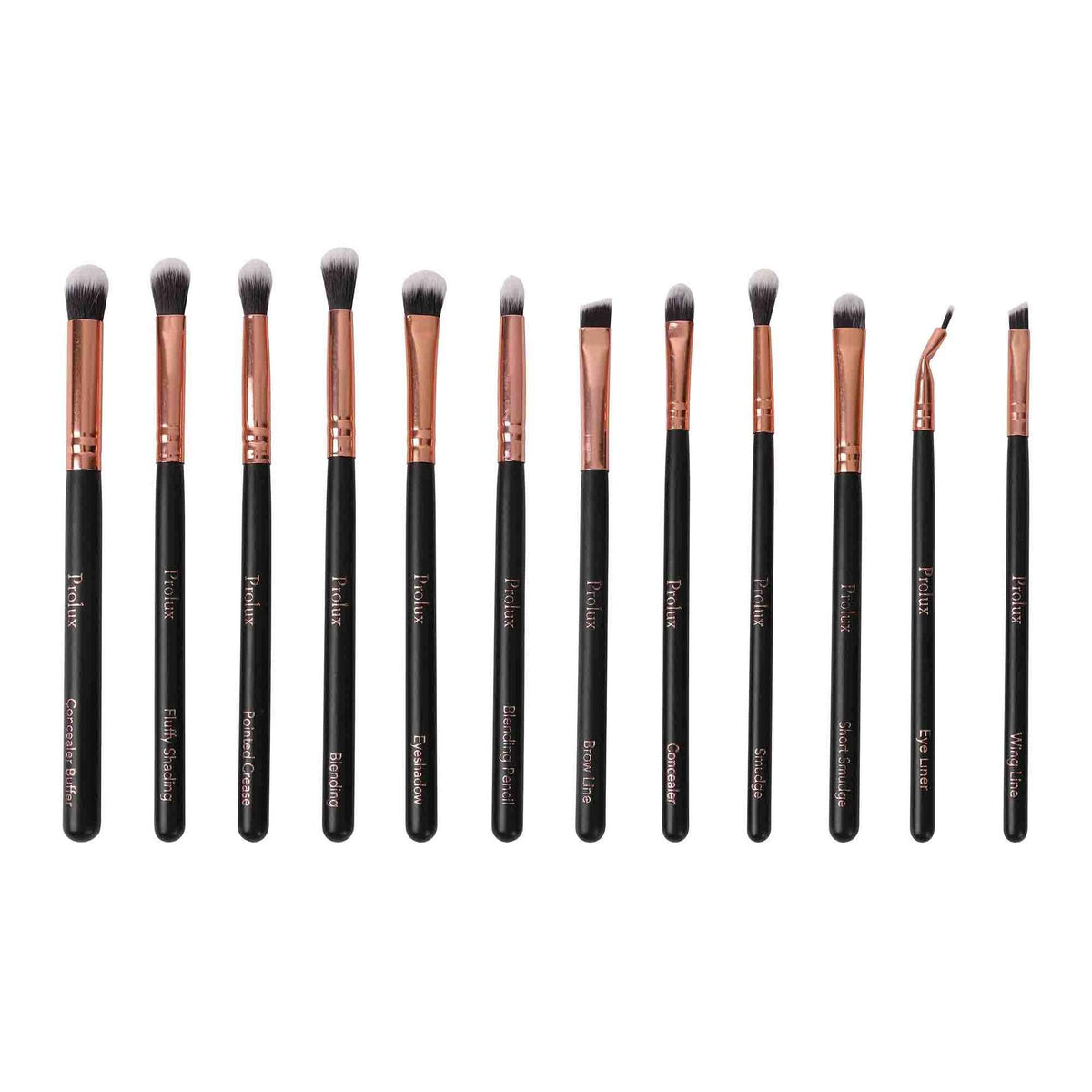 Juego de 12 pinceles de maquillaje de ojos de lujo