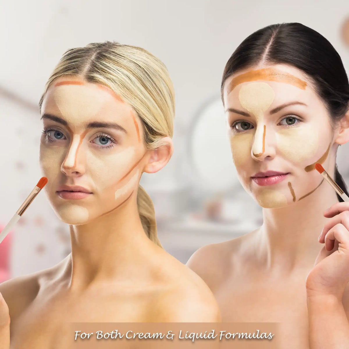 Brocha correctora de maquillaje Prolux