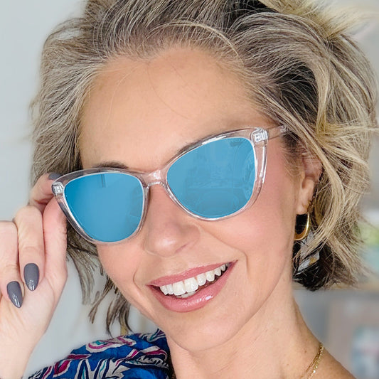 Kara Mirrored Blue