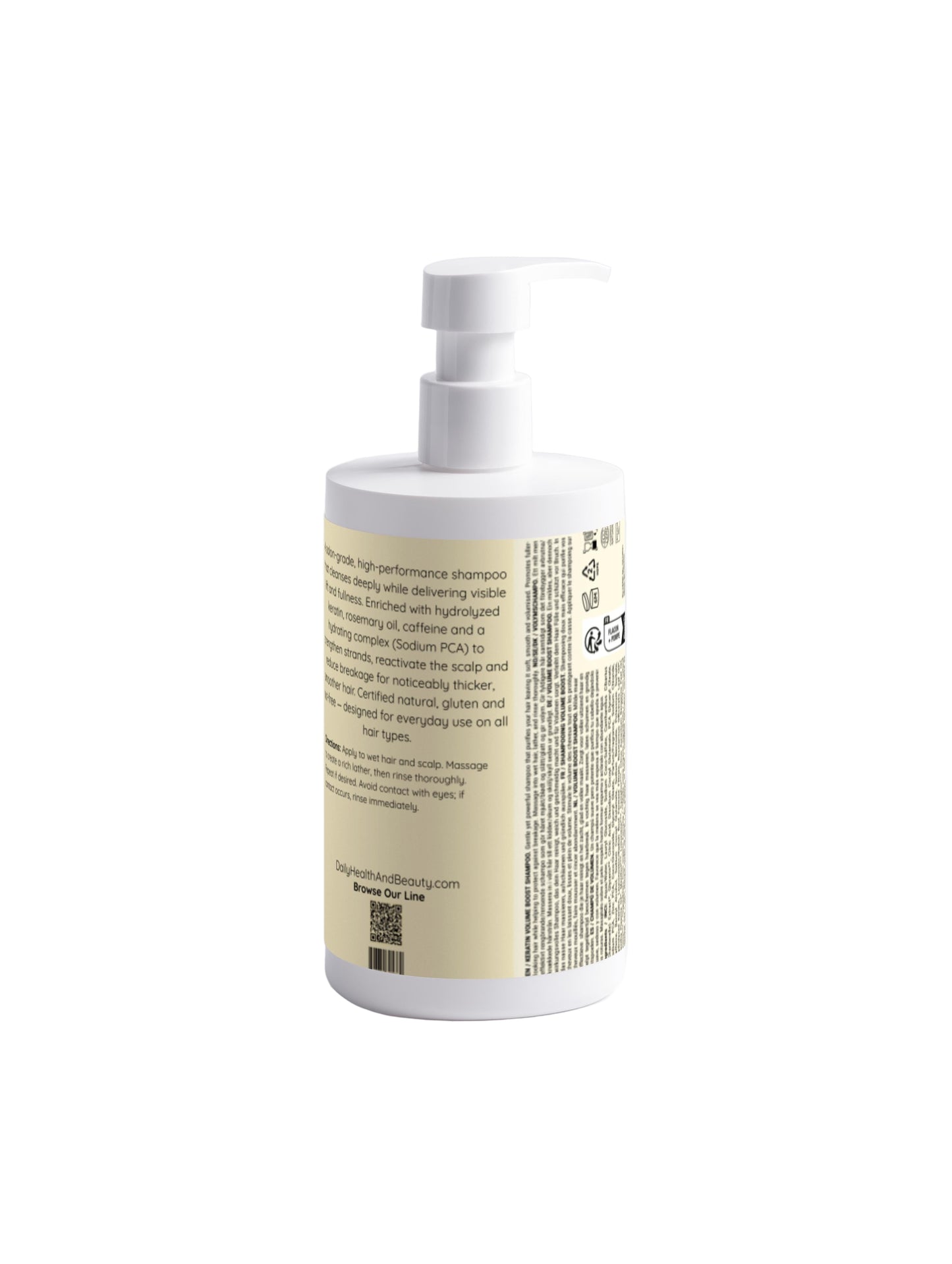 Keratin Volume Boost Shampoo Back