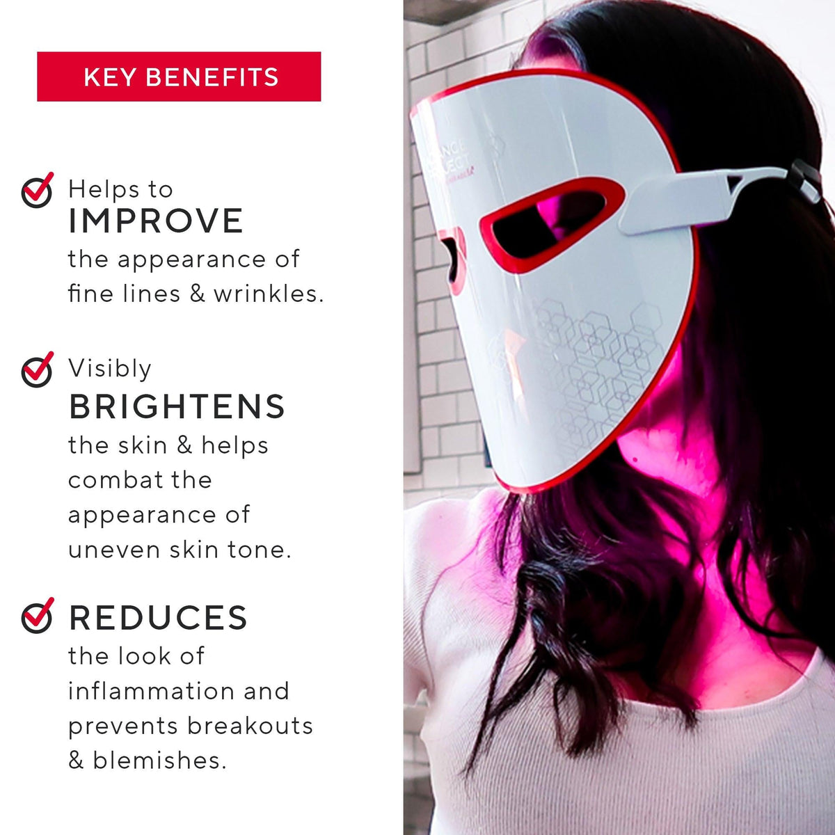 Máscara facial de fototerapia LED de 7 colores con infrarrojo cercano