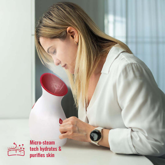 Pursonic Spa-Ready Skincare Bundle: Facial Steamer & Hydrating Lip Masks (Pack of 6)