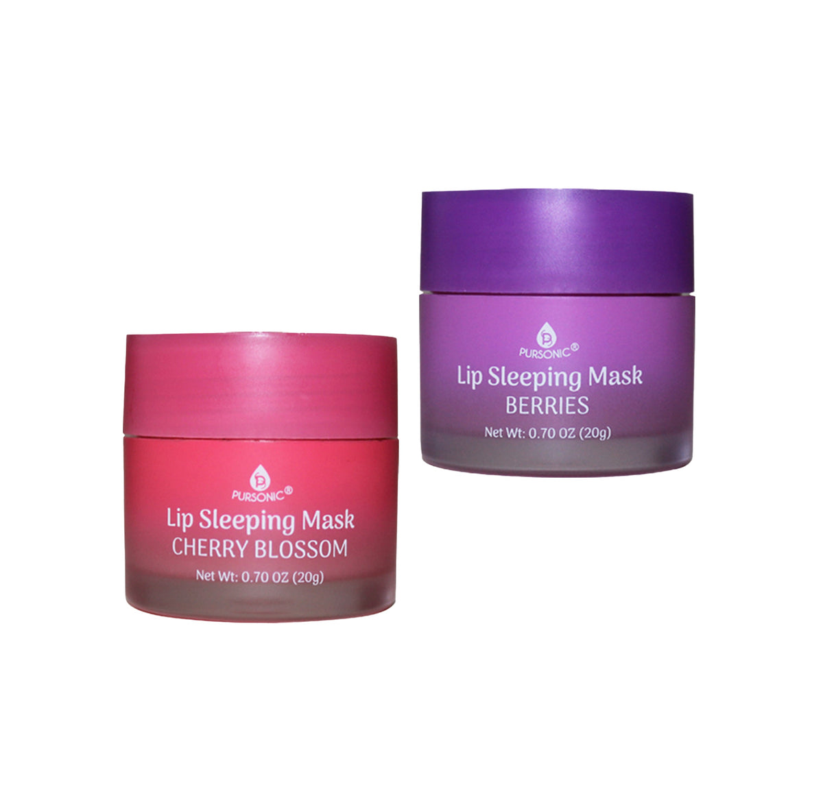 Mascarilla labial para dormir (paquete de 2) - Flor de cerezo y bayas