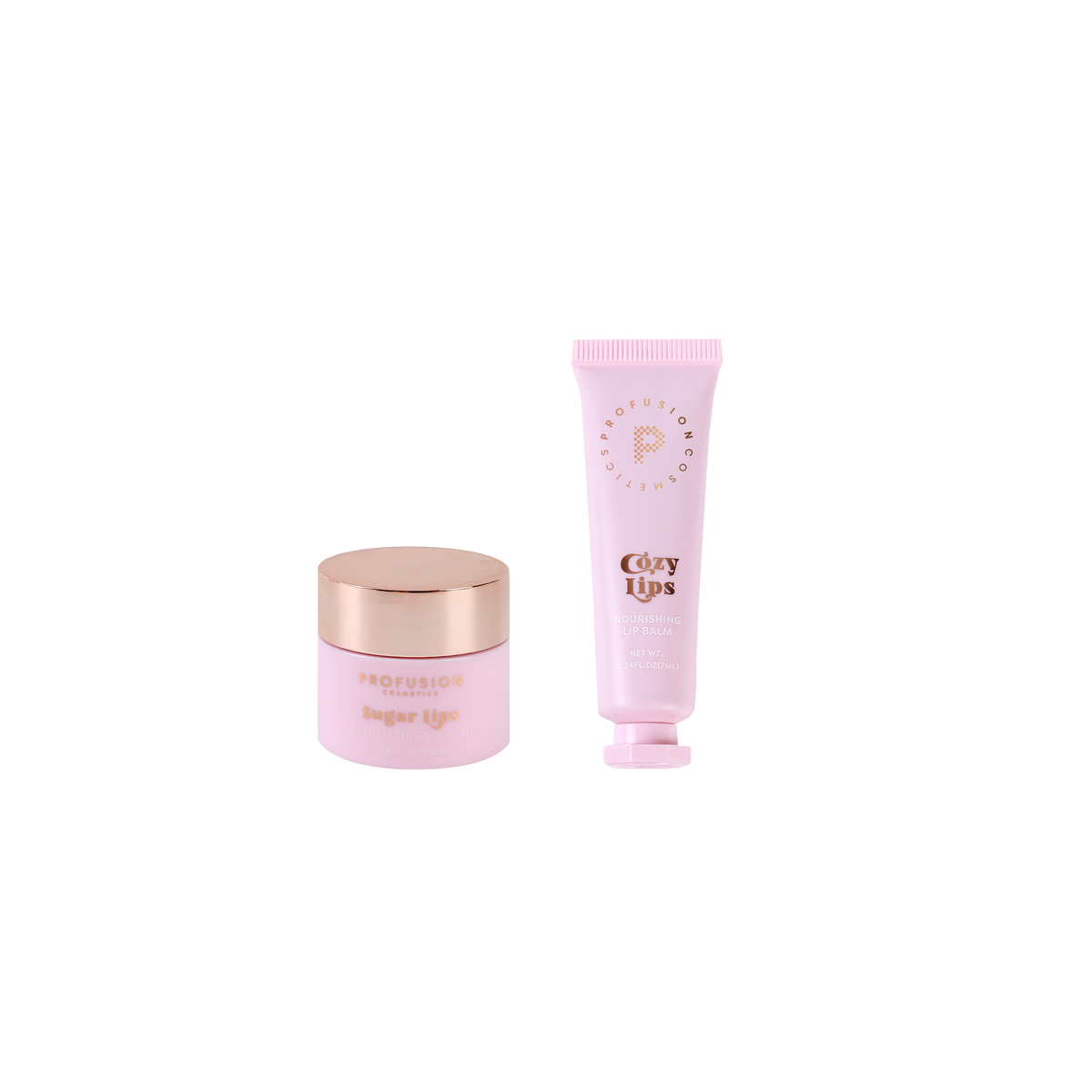 Brillo de nieve escarchada | Exfoliante labial de azúcar y bálsamo labial hidratante