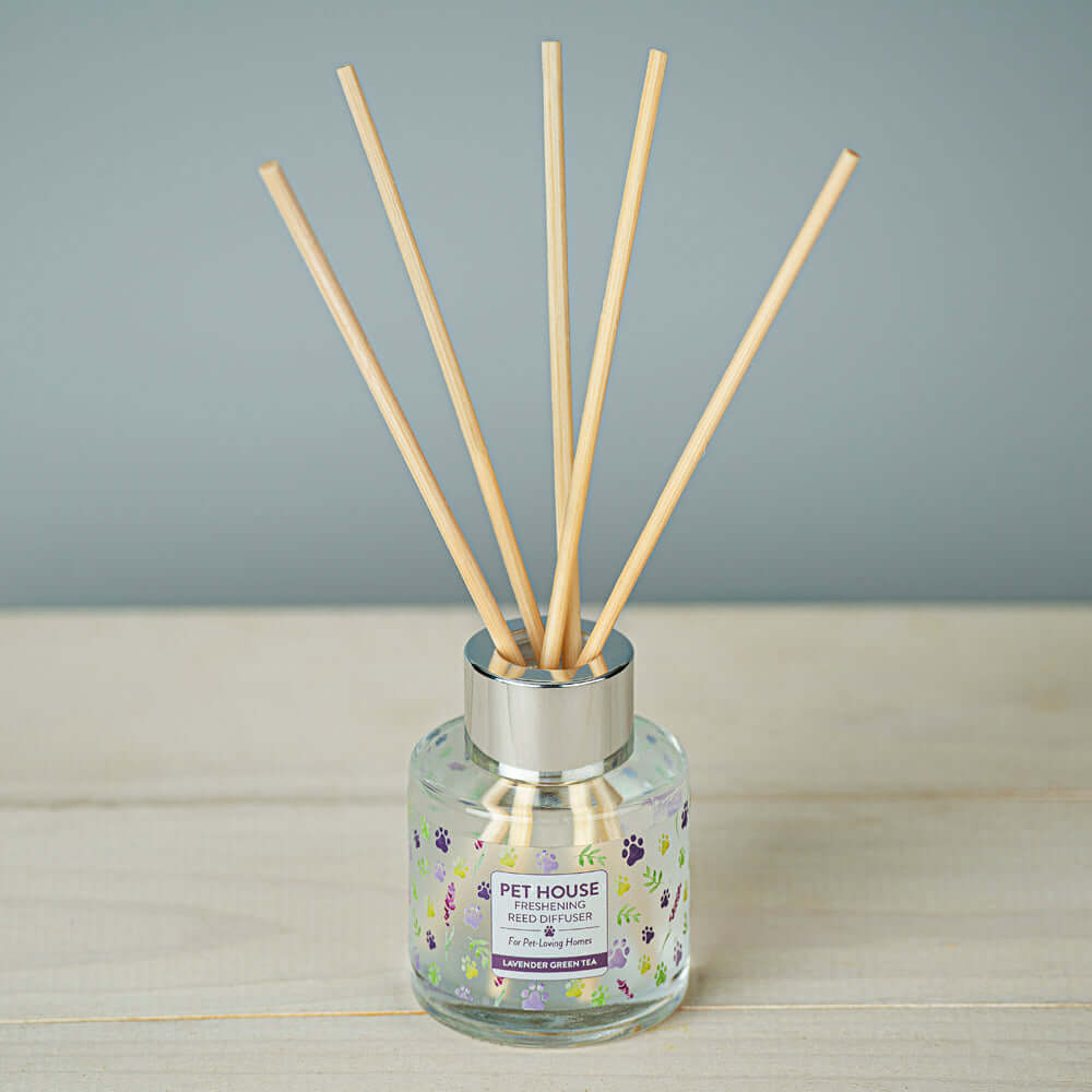 Difusor de varillas de té verde y lavanda