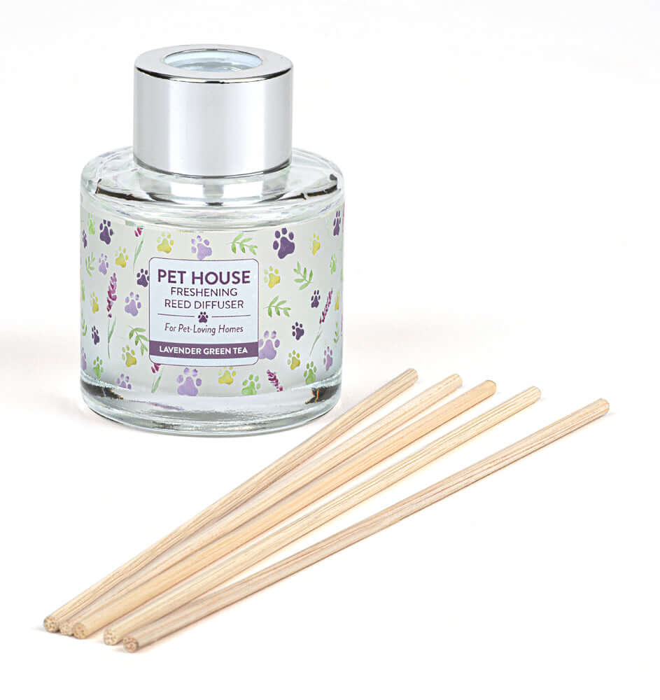 Difusor de varillas de té verde y lavanda