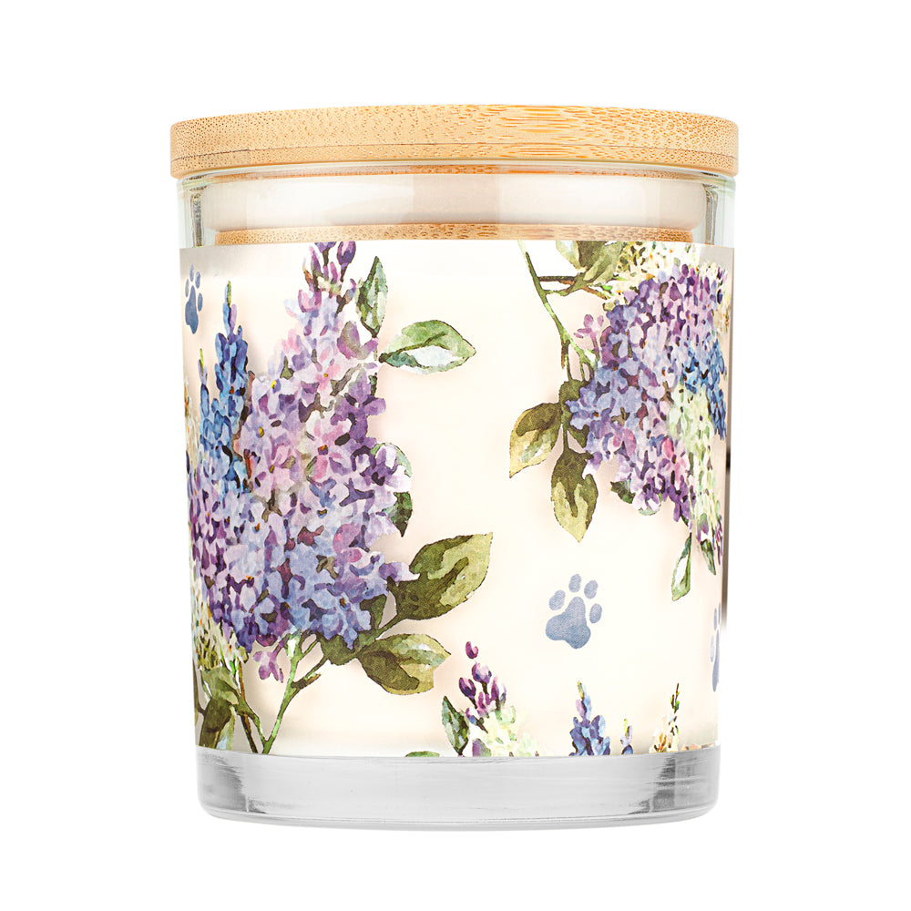 Vela de jardín lila