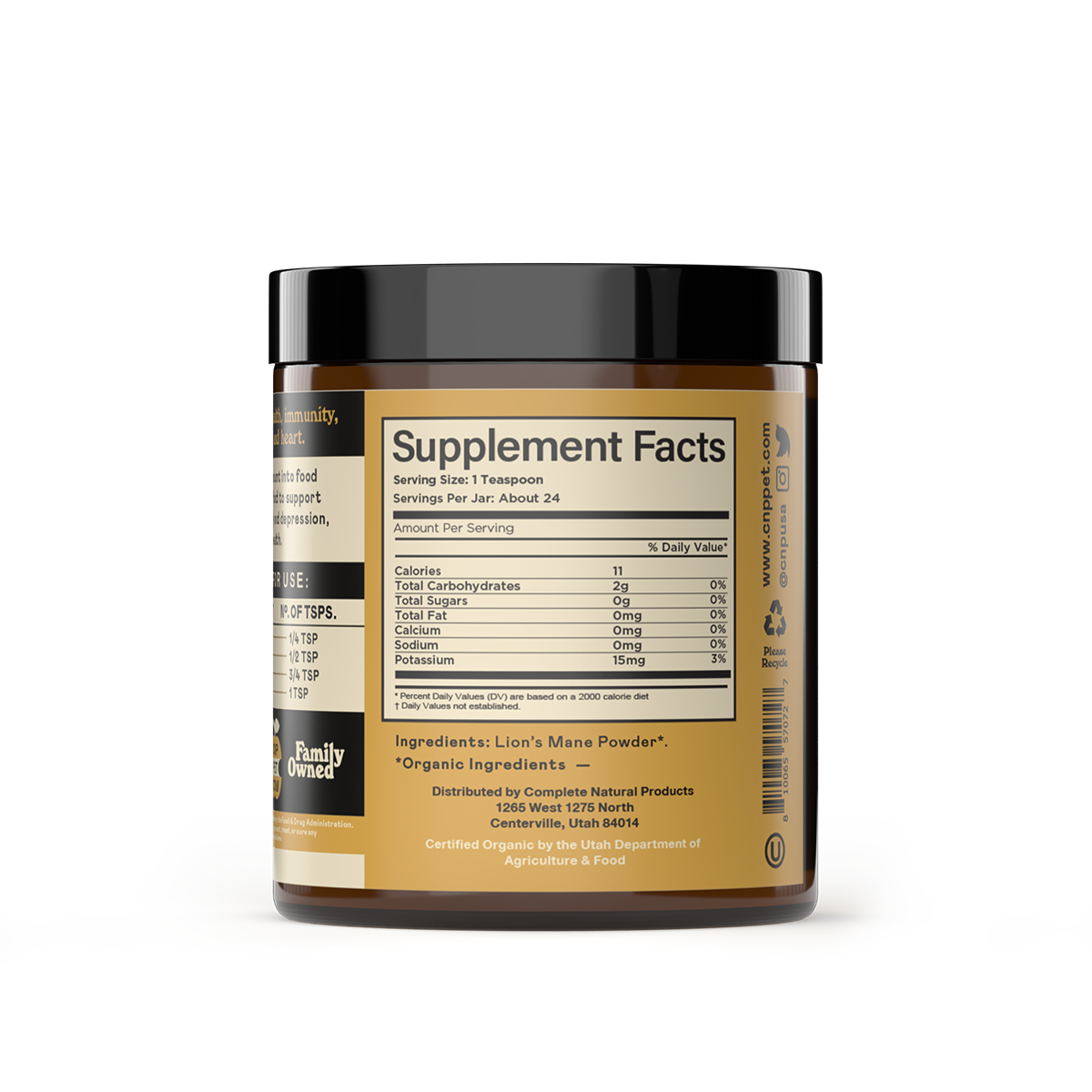 Organic Lion's Mane Mushroom Powder