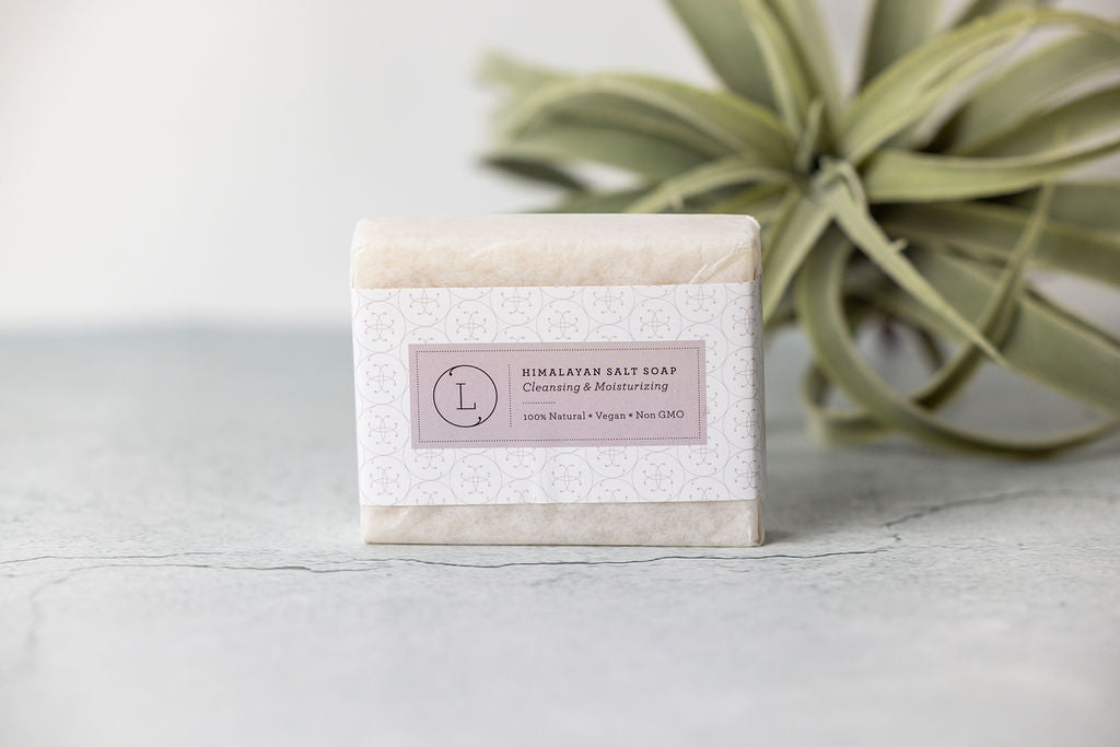 2 pastillas de jabón de sal del Himalaya, jabón natural sin perfume, jabón vegano hecho a mano