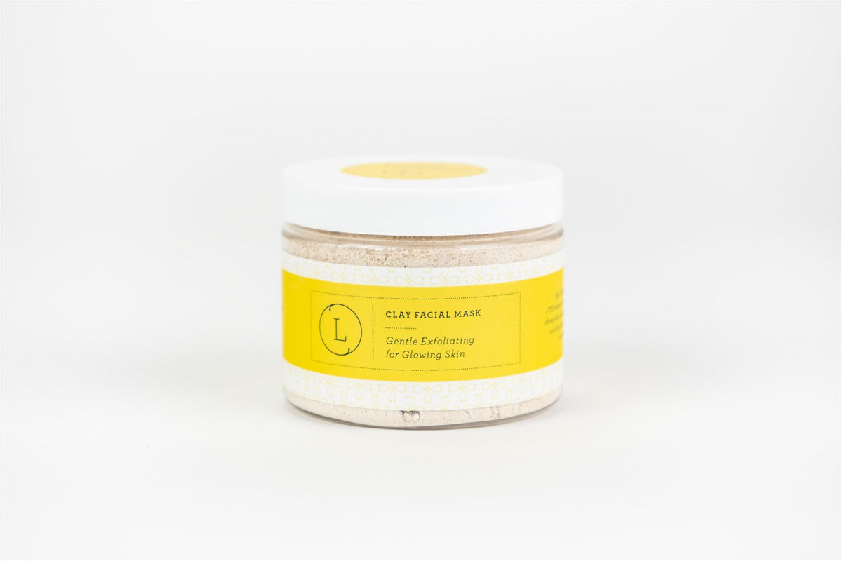 Mascarilla facial de arcilla natural, mascarilla exfoliante, mascarilla para una piel radiante