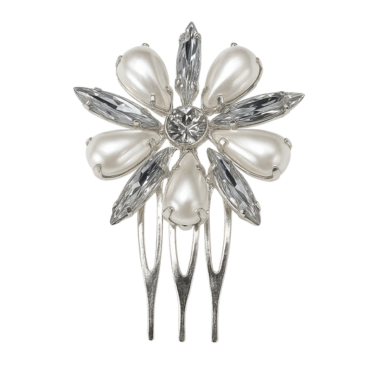 Lustrous Bloom Hair Comb