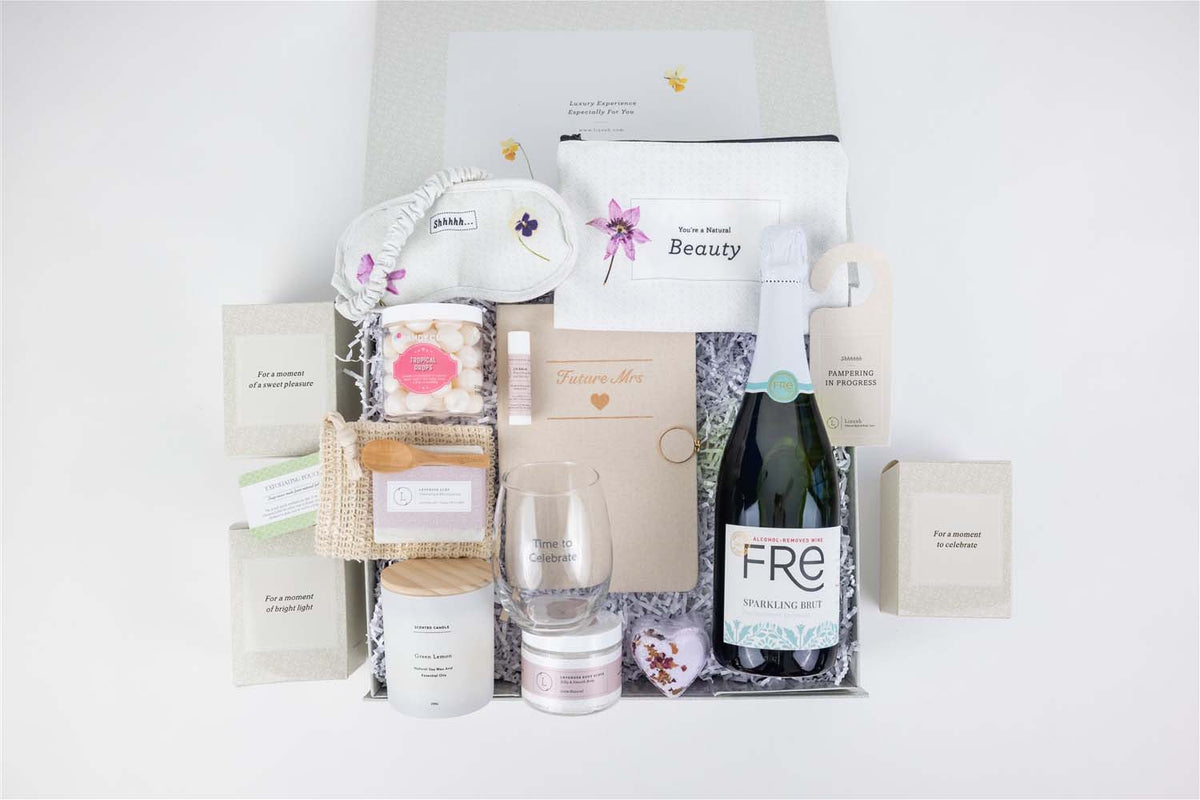 Caja de regalo para futura novia, cesta de regalo para despedida de soltera