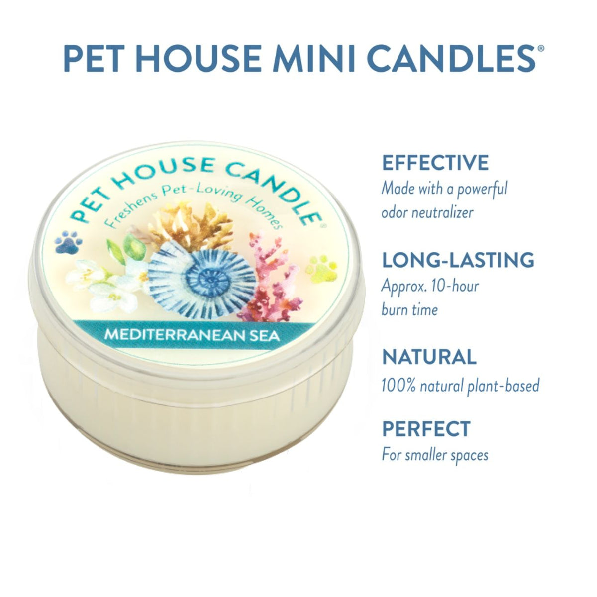 Mediterranean Sea Mini Candle