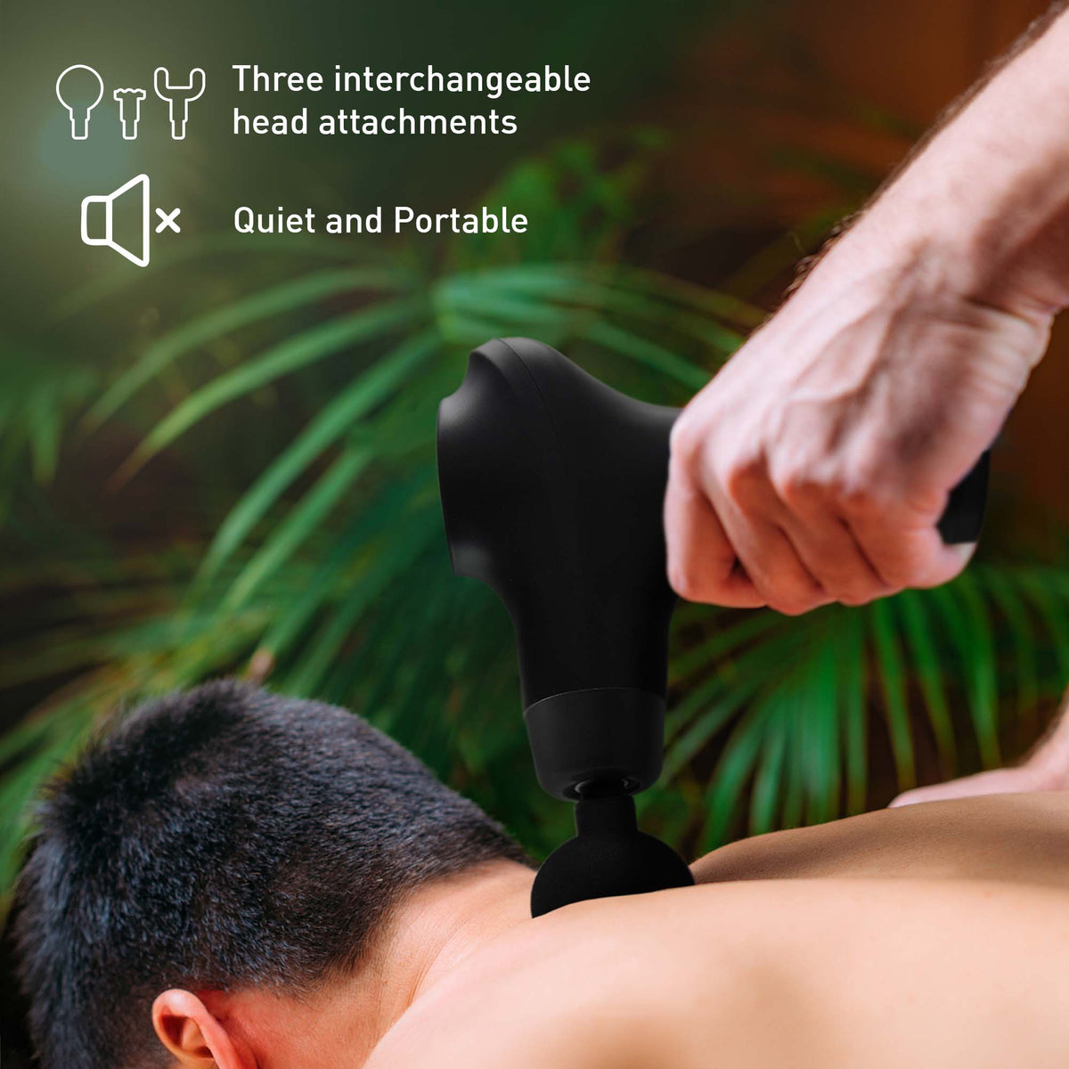 Pursonic Ultimate Relaxation Bundle: 3-Speed Massage Gun & Palm-Shaped Massage Glove