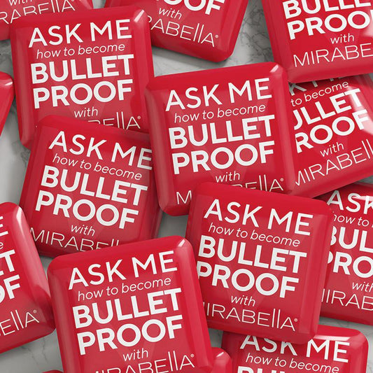 Bulletproof Button Pin