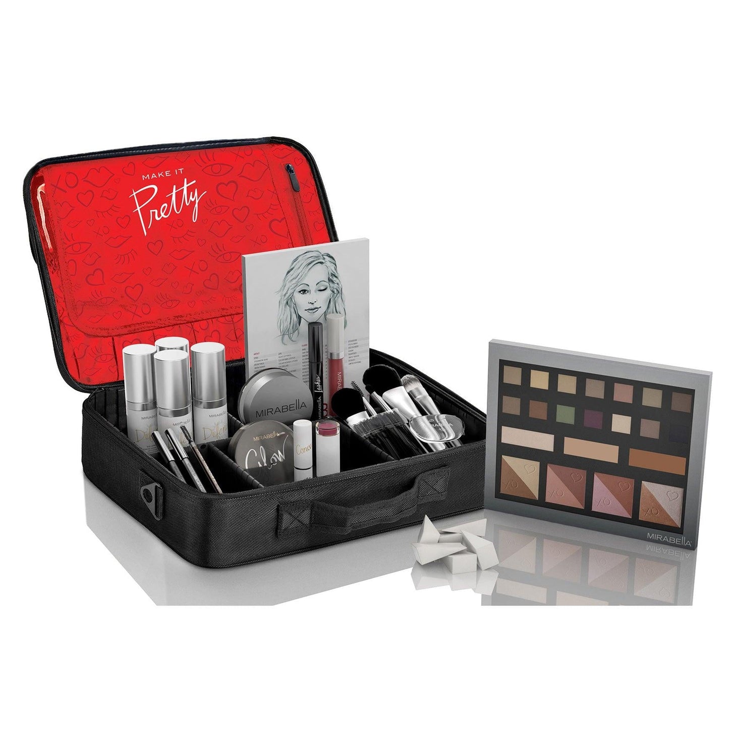 Kit de maquillaje profesional mediano con mochila