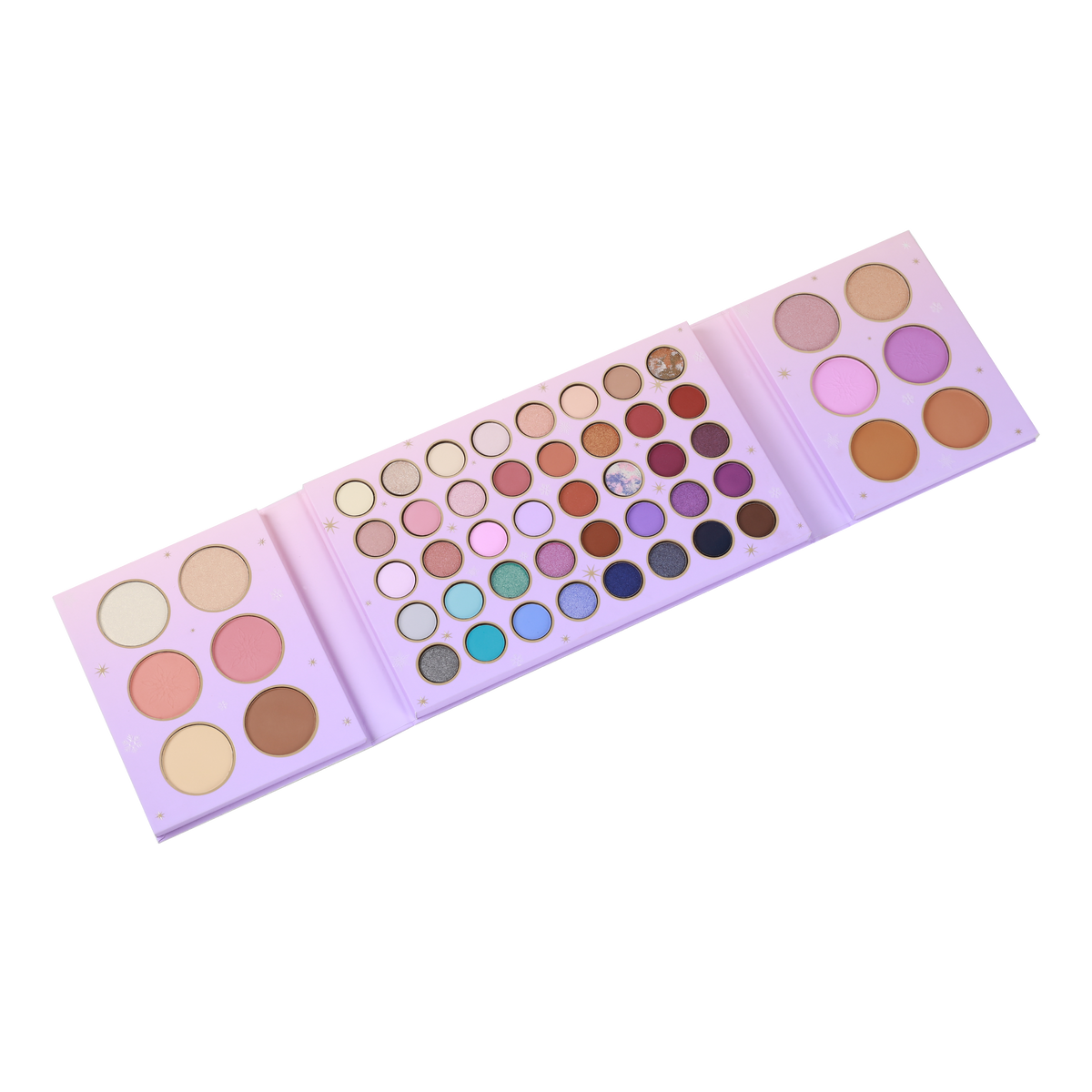Frosted Snow Sparkle | Paleta de 52 tonos para rostro y ojos