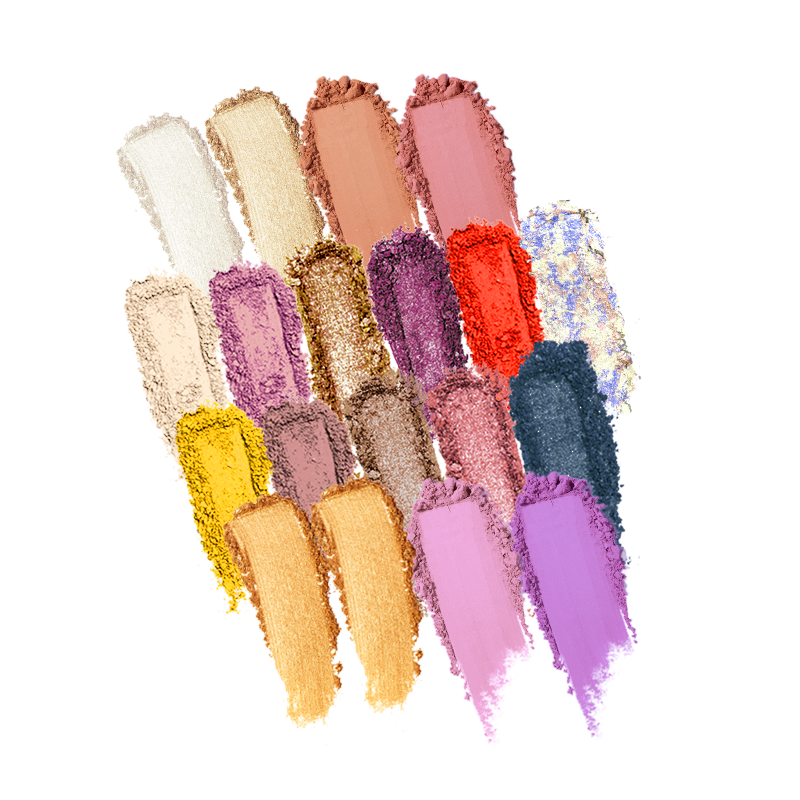 Frosted Snow Sparkle | Paleta de 52 tonos para rostro y ojos