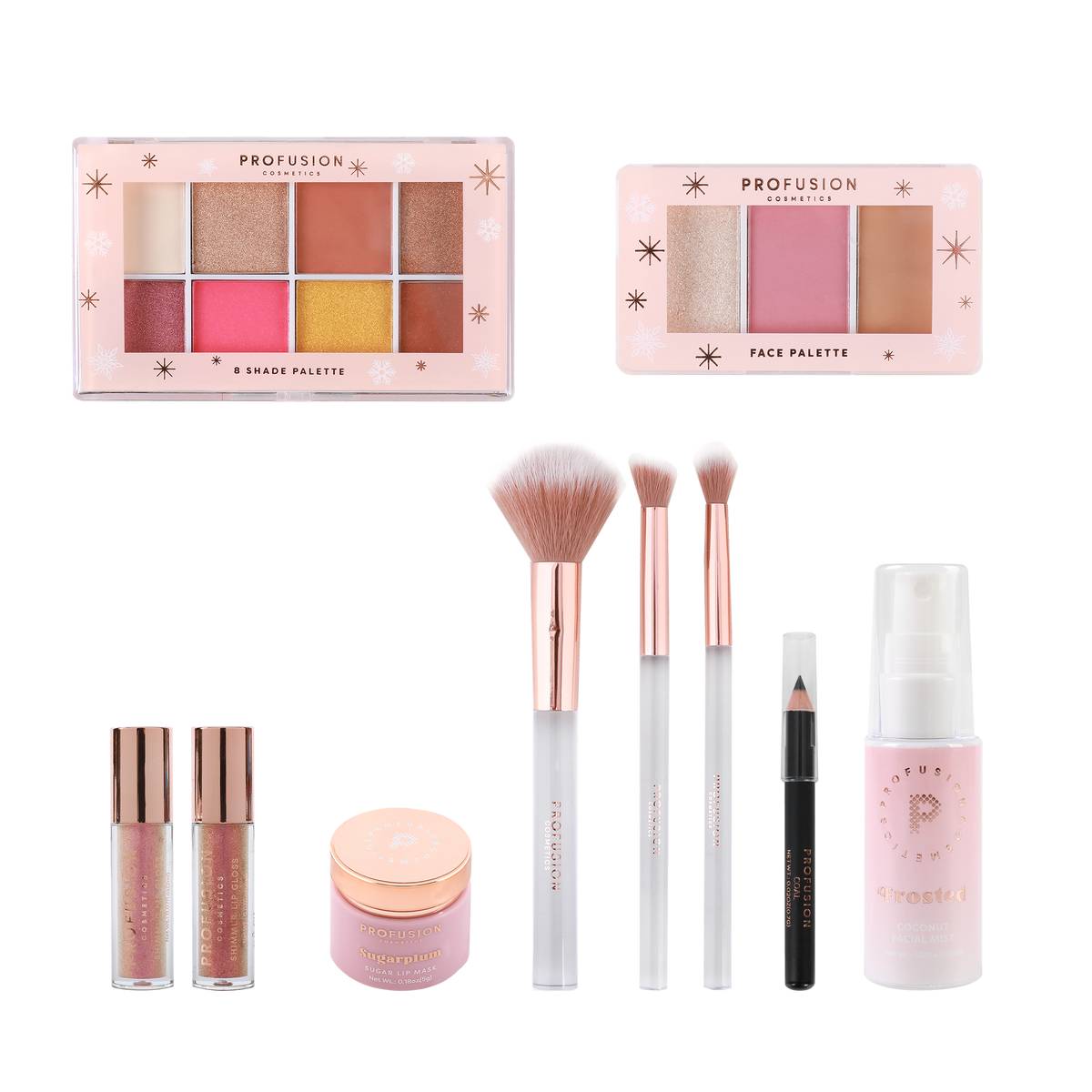 Brillo de nieve escarchada | Caja de belleza de 19 piezas