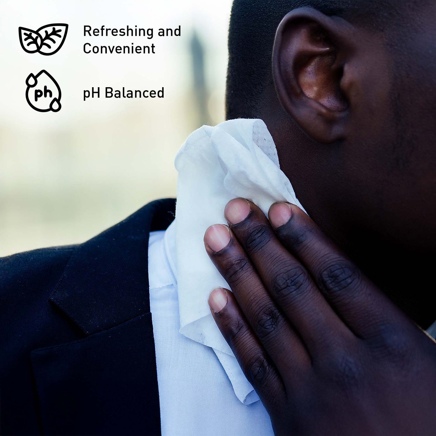 Pursonic Men’s Refresh & Groom Kit: Cedarwood, Tea Tree & Eucalyptus Wipes + Rechargeable Beard & Body Trimmer