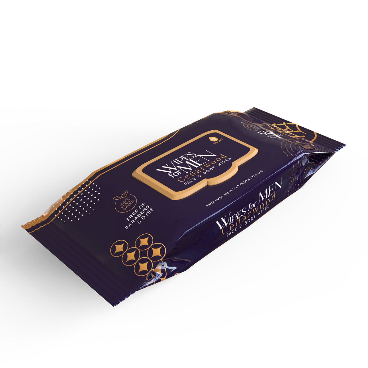Toallitas faciales y corporales surtidas para hombres: cedro, árbol de té y eucalipto (paquete de 3, 150 toallitas)