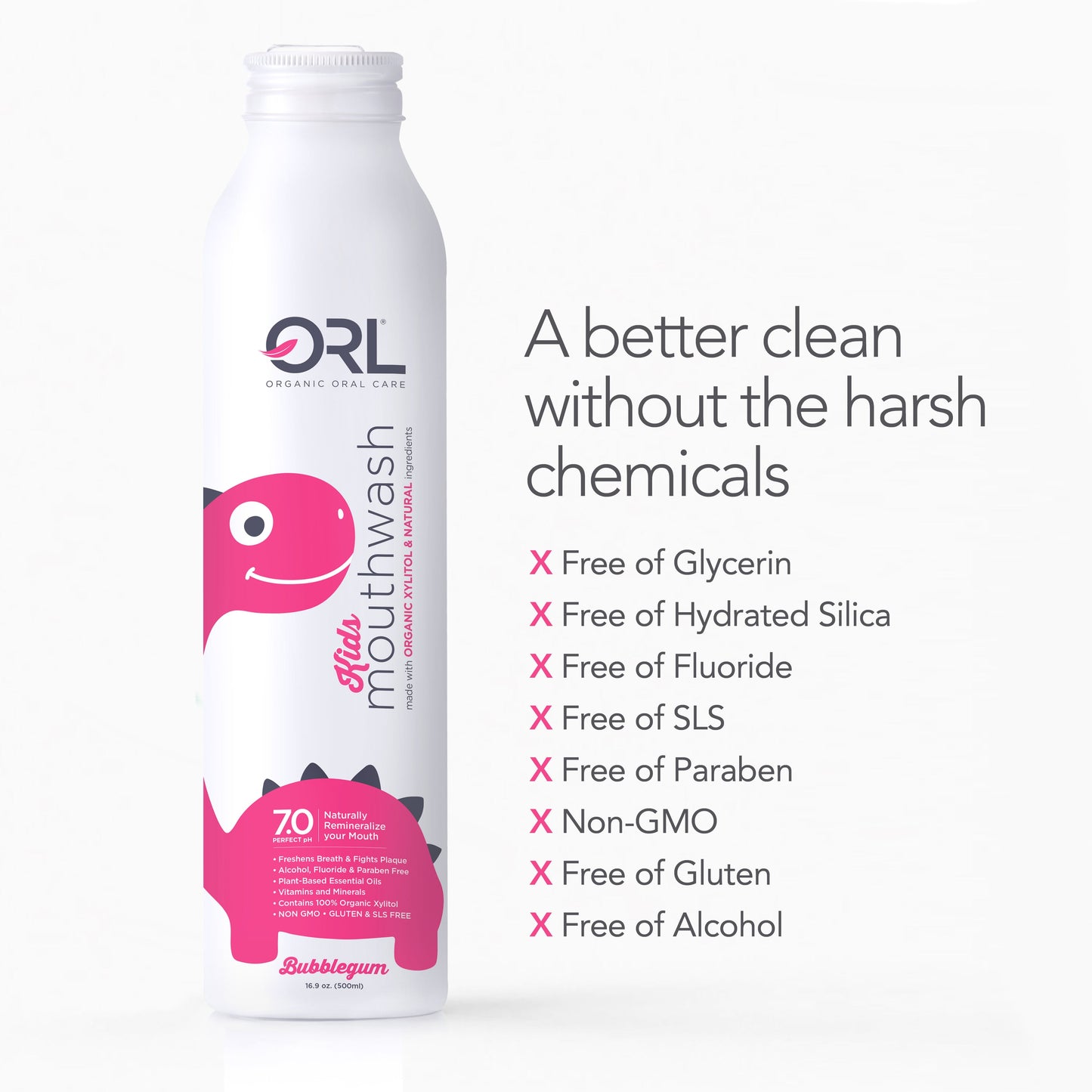 Kids Mouthwash made with Organic Xylitol & Natural Ingredients