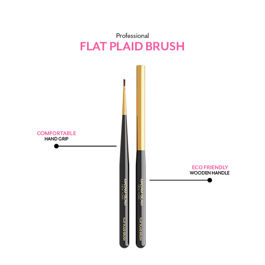 Professional Flat Plaid Nail Brush