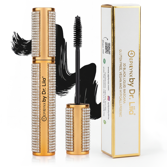 Mascara Vegan Méga Volume – Anti-Bavures avec Étui Diamant Fait Main