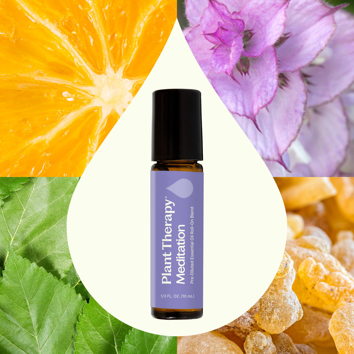 Mezcla de aceites esenciales de meditación prediluida en roll-on