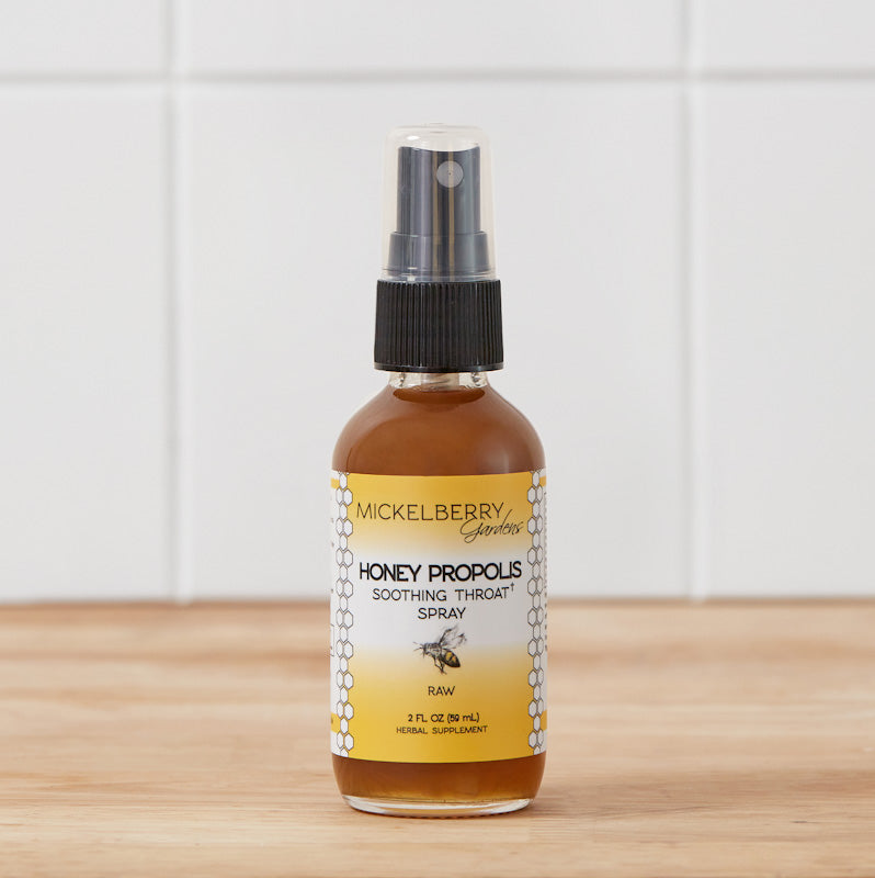 Spray para la garganta con miel y propóleo