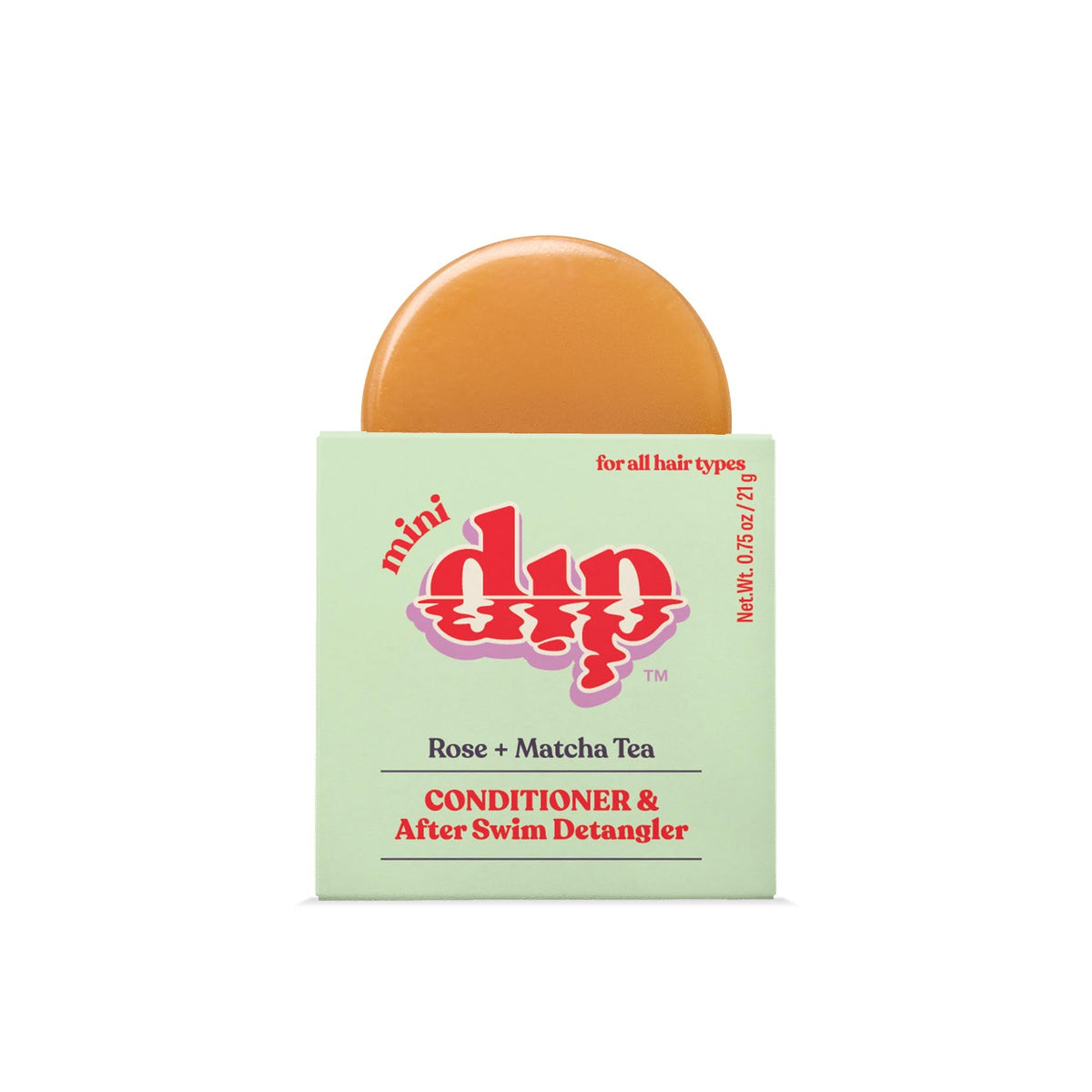 Acondicionador Mini Dip y Desenredante para Después del Baño - Rosa y Té Matcha