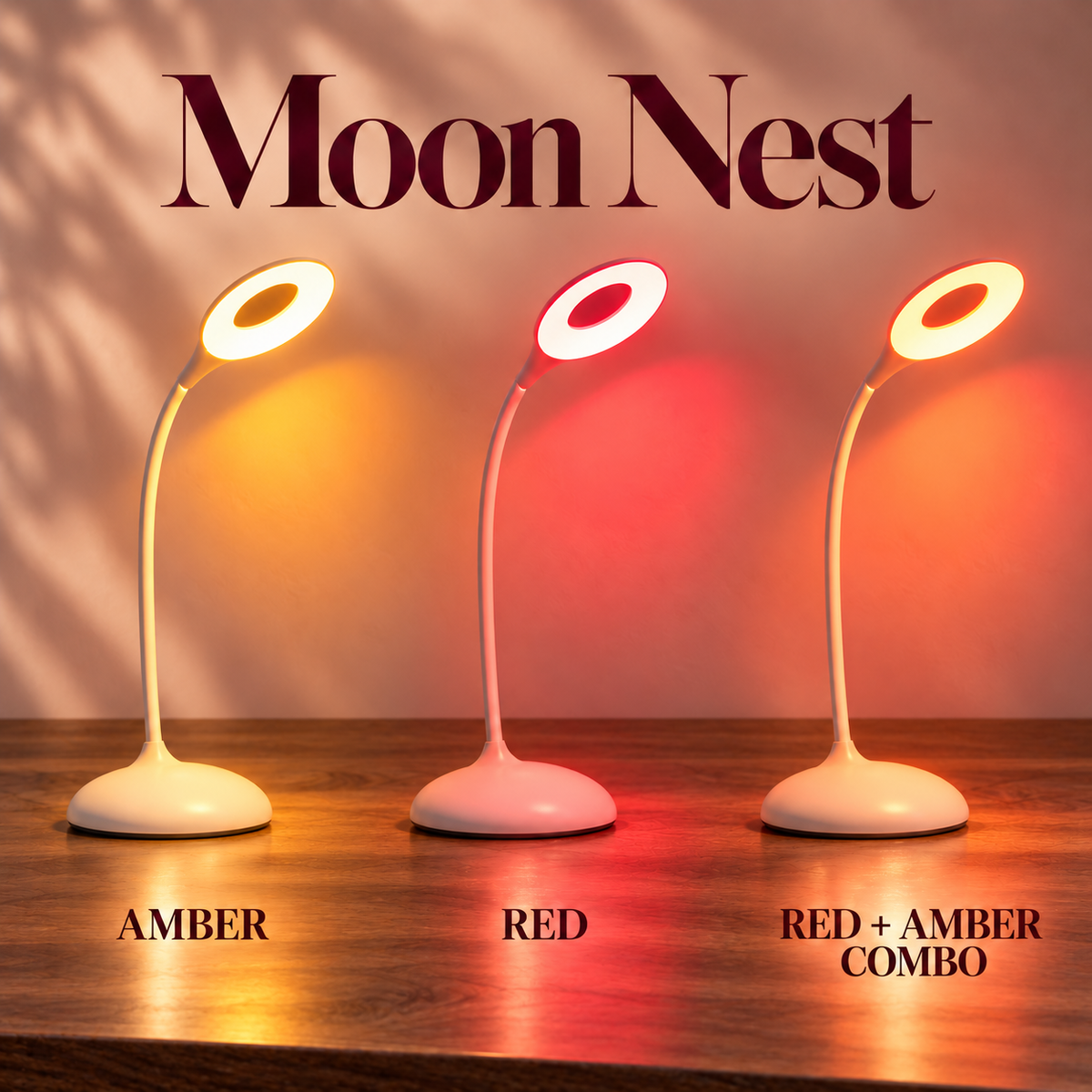 MoonNest - Lampe de table/de bureau/de chevet respectueuse du cycle circadien