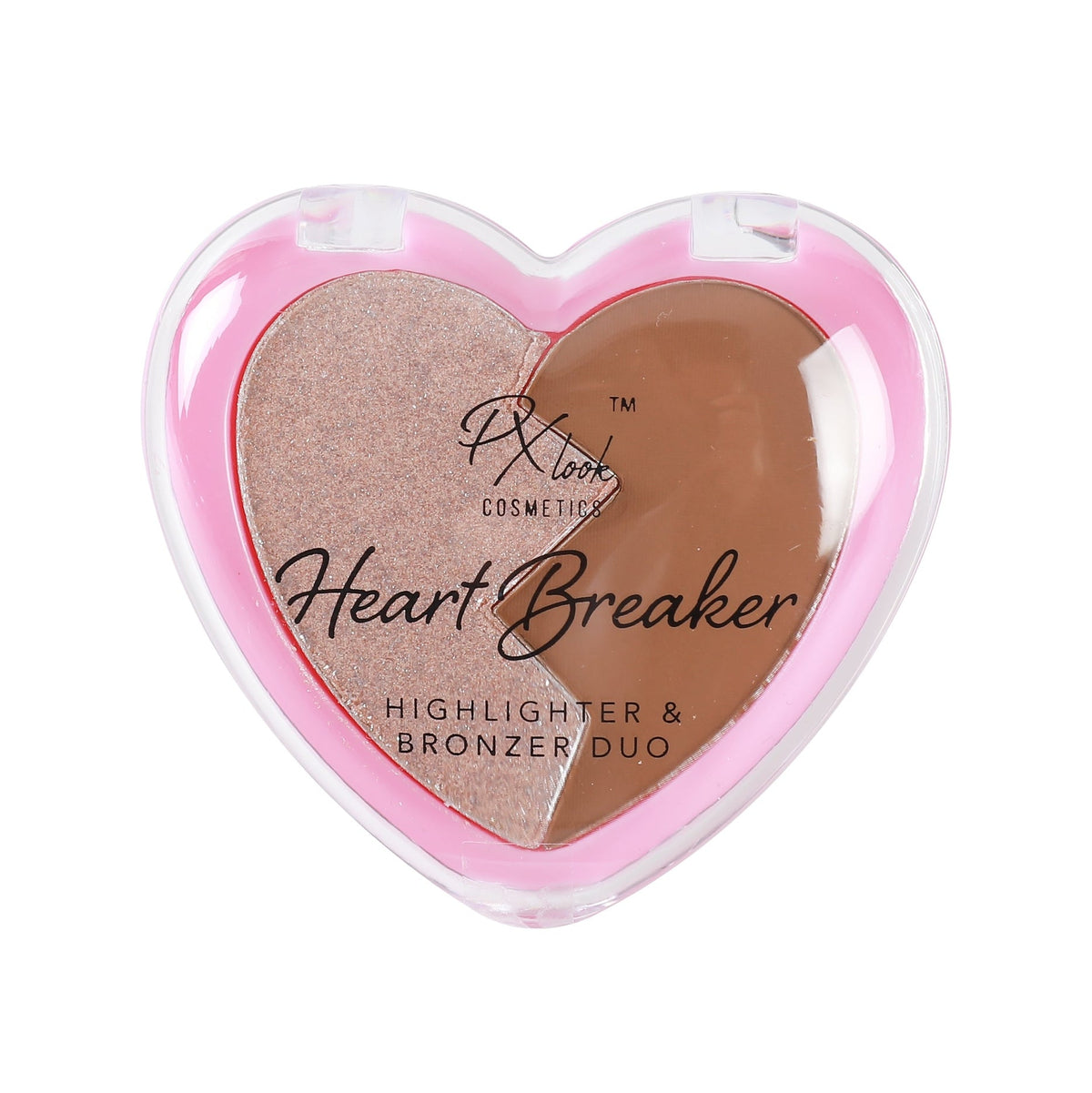Dúo de iluminador y bronceador PxLook HeartBreaker