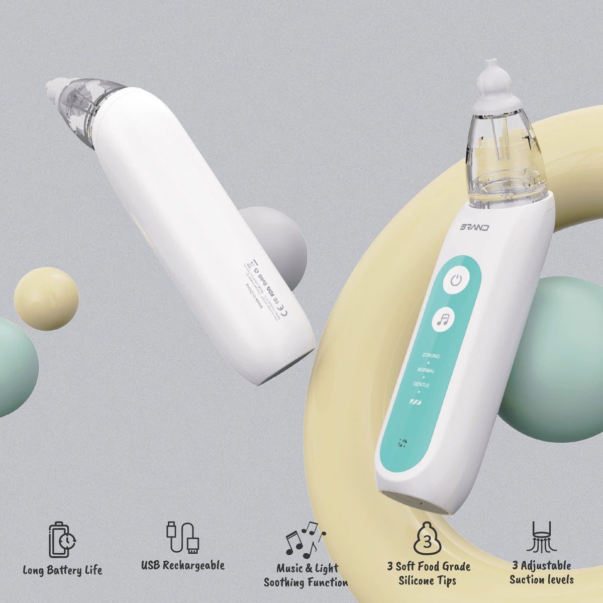 Aspirador nasal eléctrico para bebés: cuidado suave para una respiración más clara