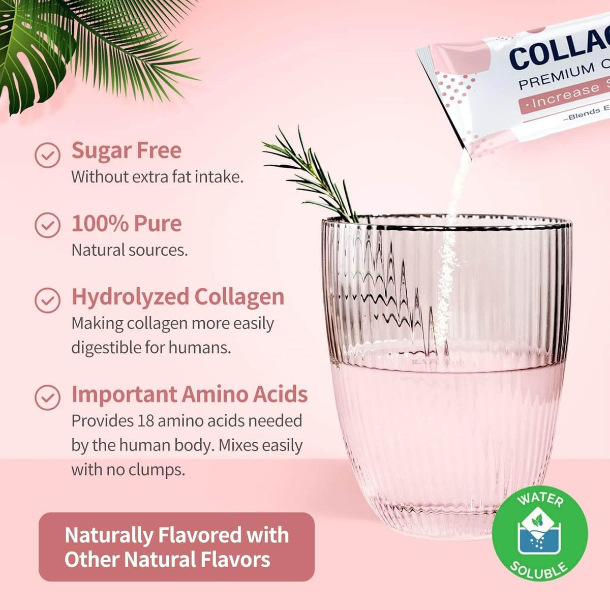 Péptidos de colágeno para cabello, piel y uñas (30 sobres)