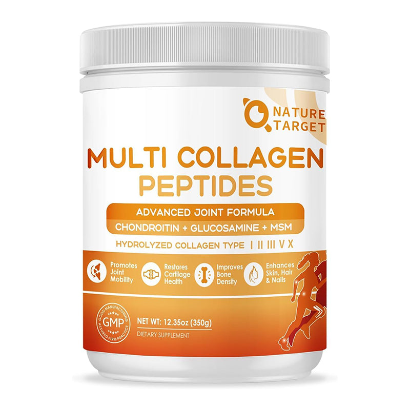 Péptidos de colágeno multihidrolizados, 10 mil millones de UFC, 12,35 oz