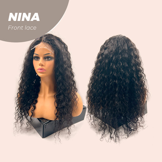 JBEXTENSION real human hair wig 5X5 Hd Lace Closure Wig Human Hair For Women Water Wave Closure Wigs Pre Plucked With Baby Hair Free Deep Part Glueless Hair Grade 8a 16 inch NINA