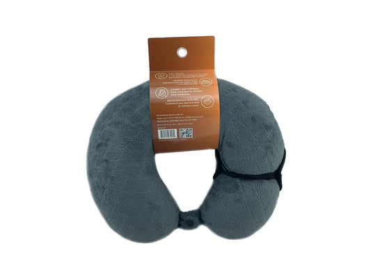 Memory Foam Travel Pillow with Sleep Mask
