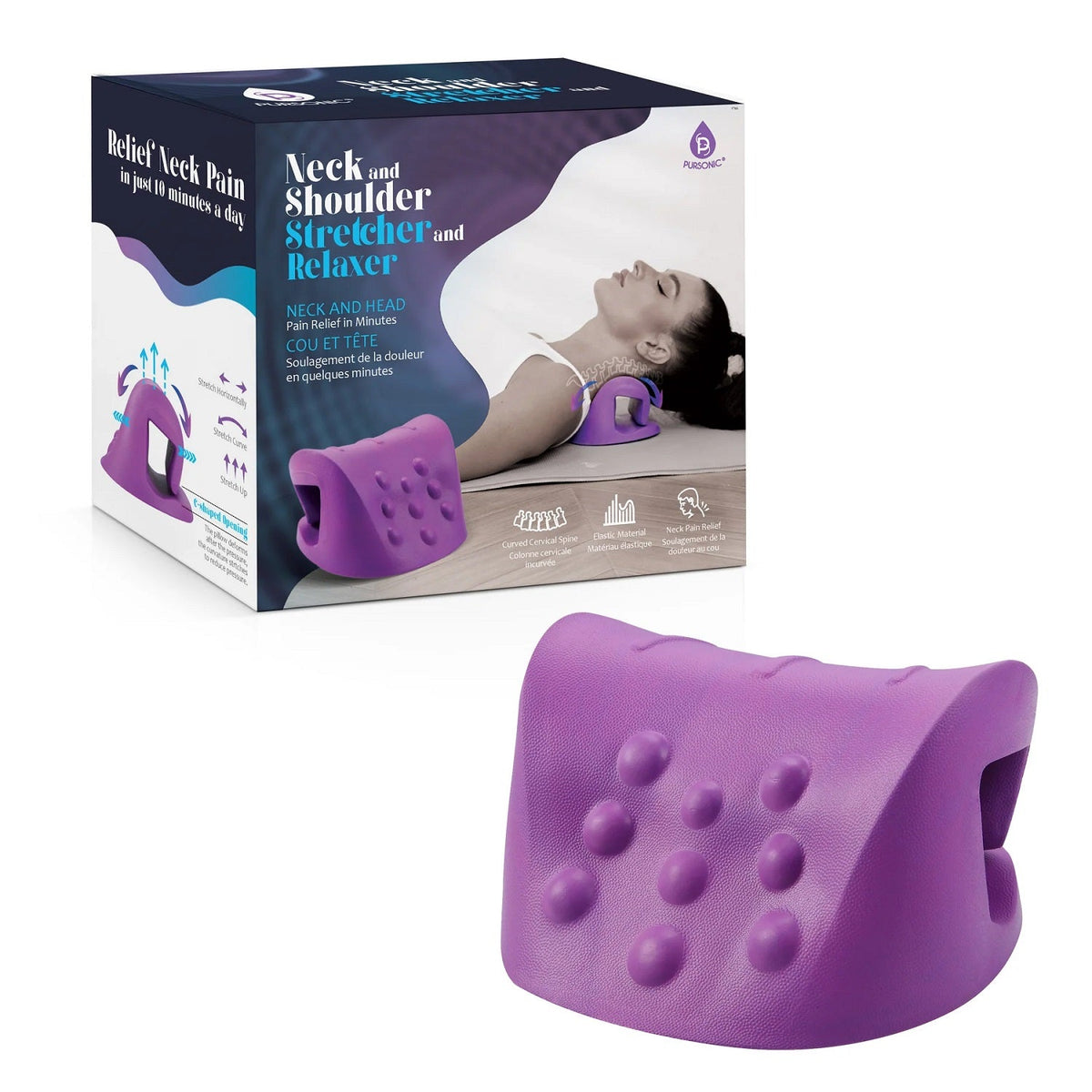 Estirador y relajante de cuello y hombros