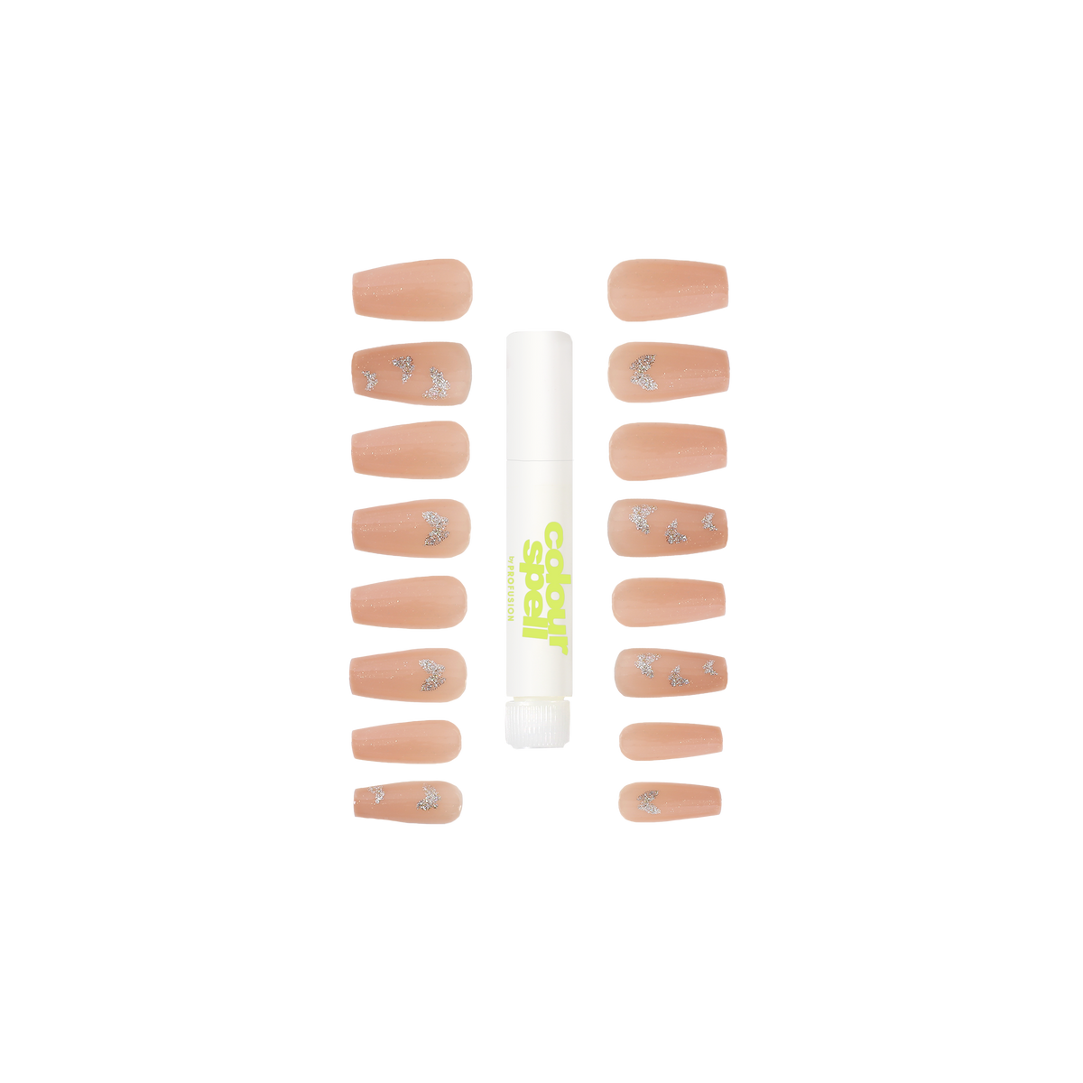 Press On Nails & Glue -Nude