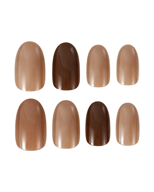 Café Tips Press On Nail Set