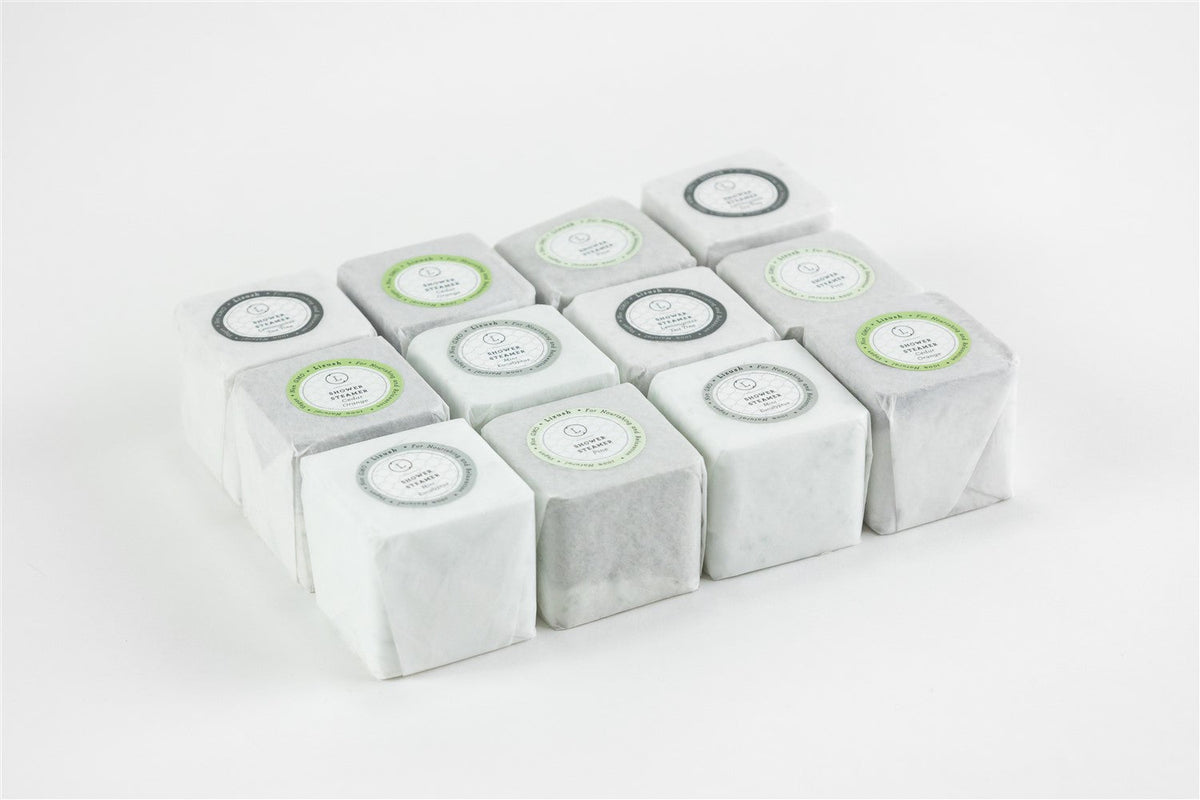 Caja de regalo de vaporizador de ducha Earthy para hombres y mujeres, juego de 12 vaporizadores de ducha