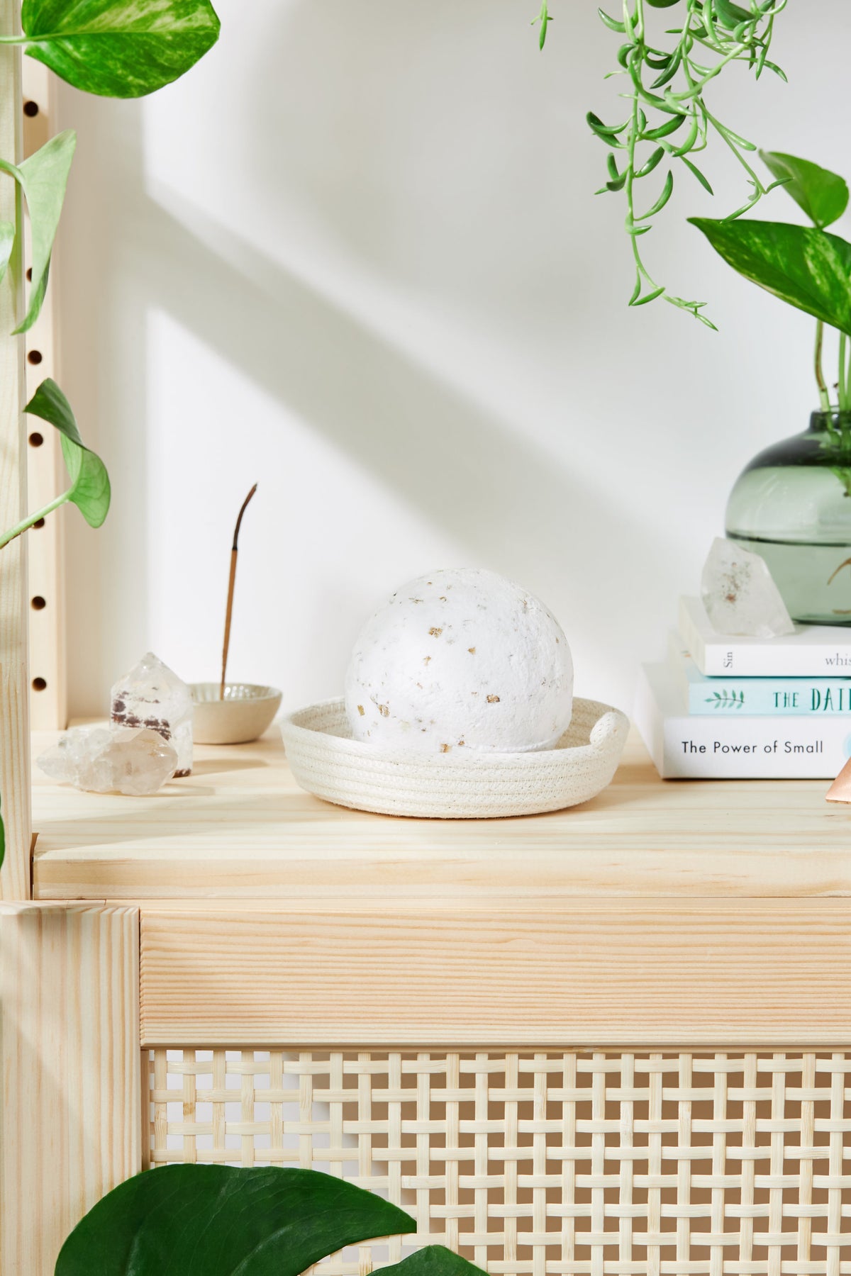 Bomba de baño orgánica / Bomba de baño efervescente extra grande de avena y miel