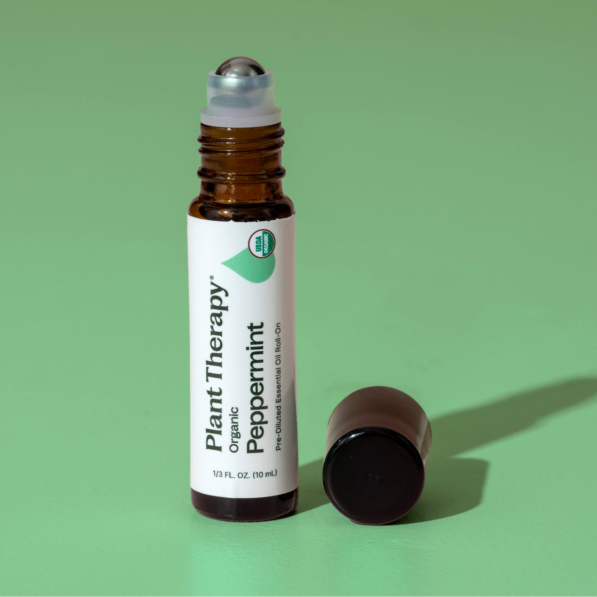Huile Essentielle de Menthe Poivrée Bio Pré-diluée en Roll-on