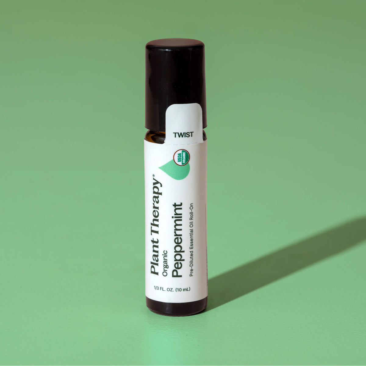 Huile Essentielle de Menthe Poivrée Bio Pré-diluée en Roll-on